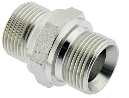Hydraulik - Doppelnippel G 1 - G 1, Werkstoff: Stahl verzinkt