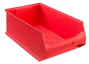 24 Sichtlagerkästen Lagersichtkästen Stapelkästen 500x300x200mm rot
