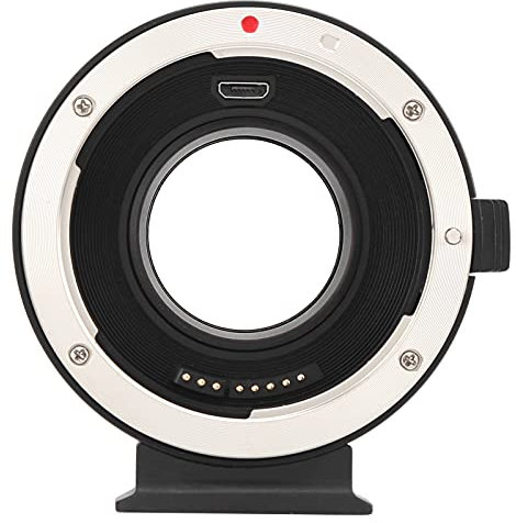 Goshyda Objektivadapterring, Aluminiumlegierung AEF-MFT Booster 0,71X Focal Reduce Lens Mount Adapter Kamerakonverter Adapterring für EF Objektiv auf M4/3