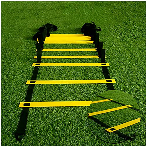 Beweglichkeitsleiter Geschwindigkeits-Trainingsleiter, Fußball-Flexibilitäts-Trainings-Sprungleiter， Beweglichkeits-/Gleichgewichts-Trainingsgeräte, Mit Tragetasche(Size:8m)
