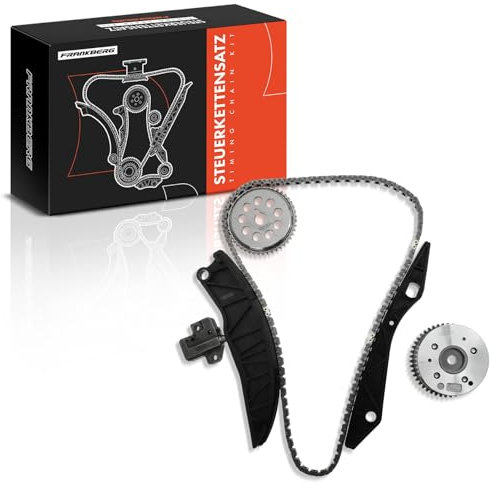 Frankberg Kit chaîne de distribution Compatible avec Accent i20 i30 iX20 Carens Cee'D Cerato Pro Cee'D Rio Soul Venga 1.4L 1.6L 2006-Aujourd'hui 24420-2B000