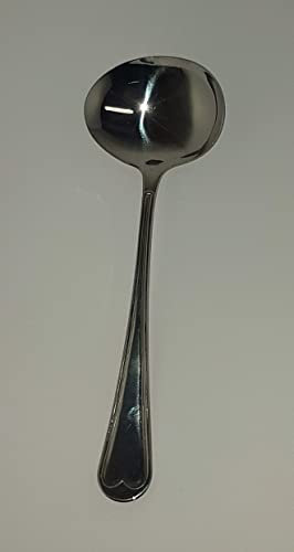 Pintinox, Mestolo salsa Cannes, Acciaio Inox 18/10 spessore 2 mm, Lunghezza 18 cm, Made in Italy