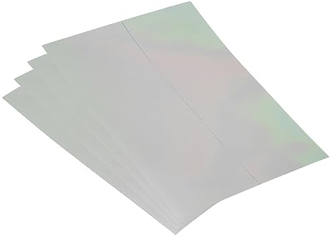 PATIKIL 10.5 Polarisierte Folie Blätter 4 Packung Kleber Polarisator Linearer Polfilter 21.7x16.5cm für Bildschirm Fotografie Beleuchtung 90°