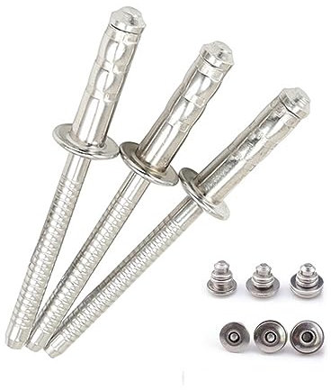 nieten Hochfester Edelstahl-Blindniet Stavex mit Multi-Grip-Fähigkeit, großer Blindseiten-Lagerbereich (Color : 4.8x12 mm, Size : 30Pcs)