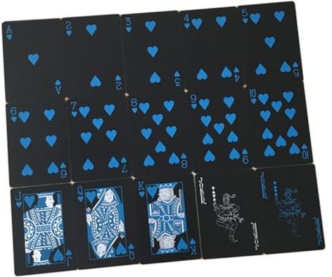 ibasenice 1 Satz PVC-Poker Poker Aus Papier Unterhaltung Karte
