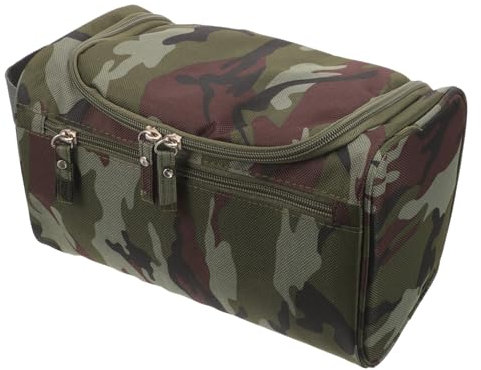MAGICLULU Wasserdichter Horizontaler Kulturbeutel Mit Großem Fassungsvermögen Robuster Verarbeitung Und Stilvollem Camouflage-Design Praktischer Reise-toilettenartikel-Organizer Für Damen Un