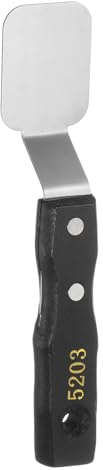 QUARKZMAN No.5203 Spatola per Pittura Coltello Pallet a Spatola Grande | Piatto, Acciaio Inossidabile, Metallo, Raschietto, con Manico Legno, per Diffusione Colore Tela Pittura Olio Acrilica