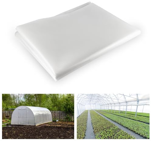 MODO AGRO Plástico Invernadero traslúcido agrícola 800 galgas 200 micras. Plástico Especial Agricultura y protección huertos Plantas Exterior Ideal para invernaderos huertas y Jardines (2X3)