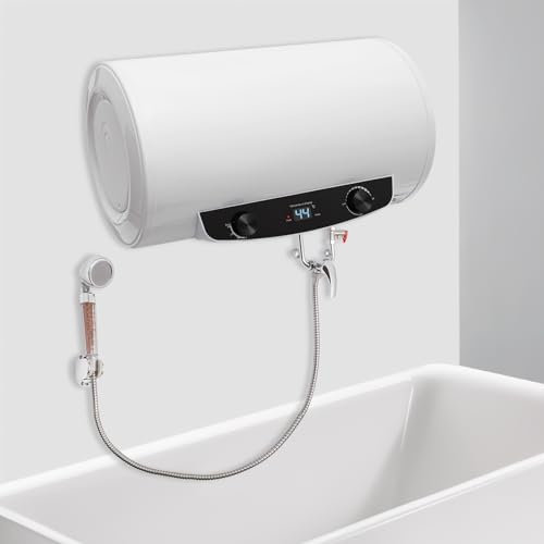 Elektrischer Tank-Wassererhitzer Elektrospeicher Wassererhitzer Elektroboiler Warmwasserspeicher Durchlauferhitzer Horizontal Boiler Elektro Warmwasserbereiter Smart Control LED 30L 220V
