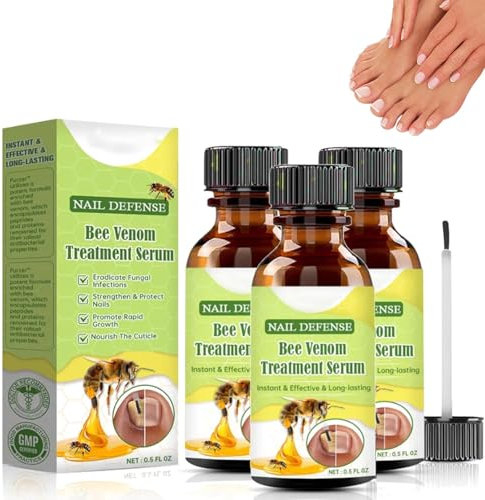 3 Stück Furzero Bienengift Nagelserum, Bienengift Nagelbehandlung Serum, Furzero Bienengift Behandlungsserum