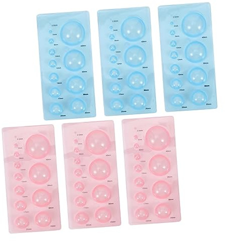 HAWILLOSCH 6piezas Herramientas De Quilling Forma De Media Esfera Para Manualidades De Papel Moldes De Diseño Estereoscópico Para Creación De Flores y Proyectos