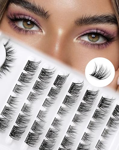 Cluster Lashes Wimpern Extensions 10-13mm Siligli Eyelashes C/D Curl 8 Paar