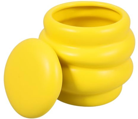 COLLBATH Multi-functional Storage Jars Ceramic Tight Sealing Lid for Sugar Snacks