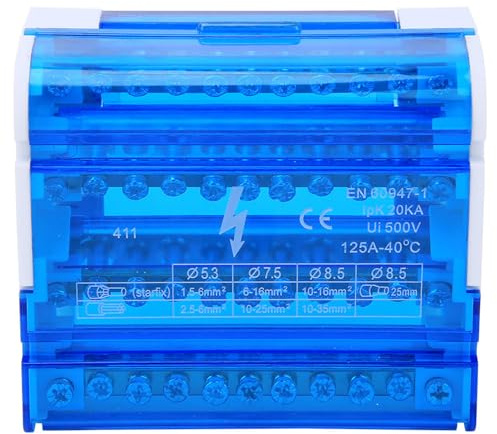 Haosie Boîte de Distribution de Rail Din, Répartiteur Tétrapolaire