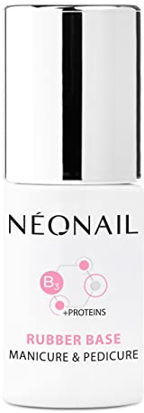 NÉONAIL Vernis Semi Permanent Base Coat 7,2 ml - Vernis Gel UV Semi Permanent - Rubber Base - Vernis à Ongles - Gel Polish - Gel UV - Nail Art