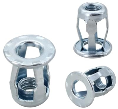 Écrou à riveter en acier au carbone/inox(Petal Silver,M8 (5Pcs))