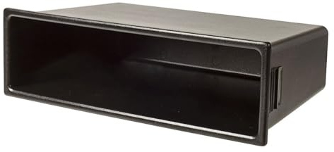 tomzz Audio 2400-007 Auto Radio Blende Universal Ablage Fach Staufach Radiorahmen 1-DIN 187x58x100mm ISO passt für VW Golf Polo Seat Skoda Volvo