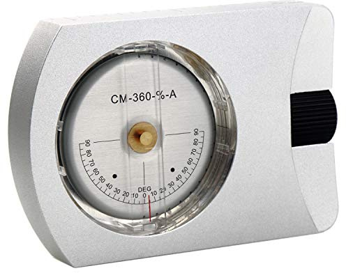 AOKWIT Professional Mini Altimeter Aluminum Sighting Clinometer Slope/Height Measurement Tilt Level Meter Angle Finder Clinometer Gauge Measurement Tool