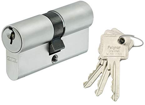 ABUS A93 Doppelzylinder mit Not- und Gefahrenfunktion Halbzylinder - Einzelschließung oder Gleichschließung - alle Längen 28/34 bis 60/60 bzw. 10/30 bis 10/60 - inkl. 3 Schlüssel - 60/55 - VS