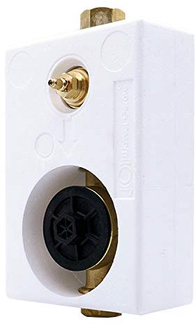 Montageblock Mono Koaxial / 2 Zoll Koax/ISTA WG TEC 3000 Messing Ausführung mit DVGW-Ventil