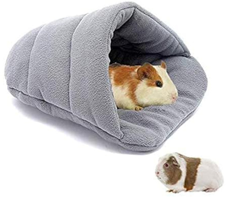 Meerschweinchen Haus Meerschweinchen Zubehoer Kleine Tier Plüsch Höhle Kuschelbett zum Kuscheln Schlafsack für Kaninchen Welpen Haustierhöhle Nest Kissen
