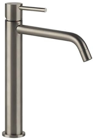 Miscelatore monocomando per lavabo Gessi Emporio Via Tortona versione superiore, senza scarico, sporgenza 211 mm, 18606031, Colorazione: Ottica Finox