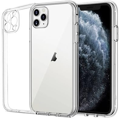 Cyber-Tech Case Compatible with iPhone 11 Pro Max, Crystal Clear Anti-Yellow Ultra Slim Soft TPU Silicone Shockproof, Anti-Scratch phone Case Cover - Pure Clear (6.5 inch)