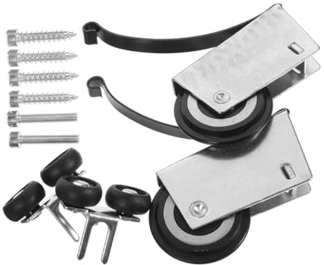 SEWOART 2sätze Schiebetürrollen Für Schiebetüren Schranktüren Gleitrollen Türrolle Schiebetürbeschläge Schiebeschrankbeschläge Schiebetürrolle Schrankführungsrollen Schiebetorrollen