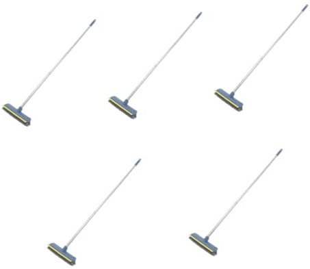ULTECHNOVO 5pcs Floor Cleaning Brush Scrubbing Floor Brush Outdoor Push Broom Push Sweeper Broom Patio Scrub Brush Hard Floor Scrubbing Brush Tile Broom Indoor Dust Broom Pvc