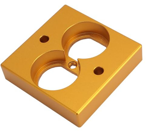 Panneau de Prise de Haut-parleur Audio HIFI, Panneau de Bornes de Haut-parleur HIFI, Prise de Courant de Haut-parleur Murale Professionnelle de Type 86 pour Accessoires de (GOLD)