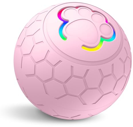 Irishom Palla Giocattolo per Animali Domestici - Giochi Interattivi per Cani Jolly Ball Palla da Pastore per Cani - Design a Doppia Modalità Resistente e Sicura Porta di Ricarica Impermeabile IP54