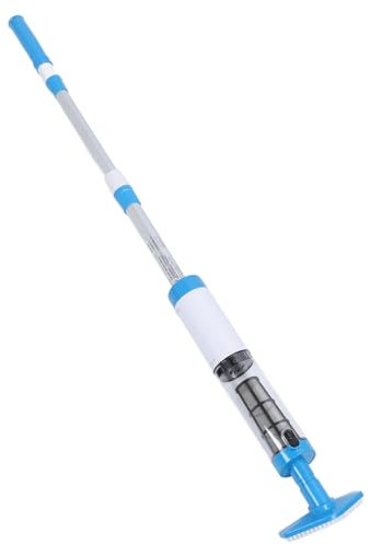Aspirateur de Piscine à Main, Aspirateur de Piscine sans Fil avec 3 Têtes de Rechange, Nettoyeur de Piscine pour Piscines Hors Sol Creusées, Spas, Spas (Prise UE)