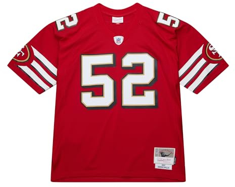 Mitchell & Ness NFL fotbollströja Legacy San Francisco 49ers – Patrick Willis 2007, Patrick Willis, röd, M