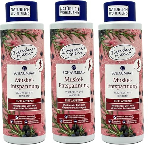 3er Pack Dresdner Essenz Schaumbad Muskel-Entspannung 3x 500ml
