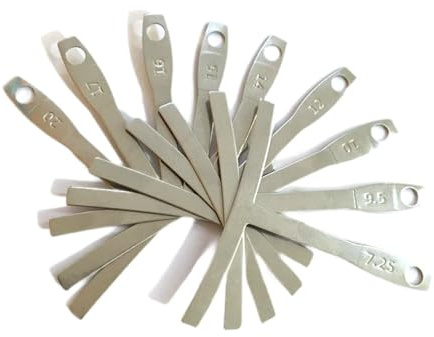 Qectial 9 Herramientas de Calibración de Radio de Cuerda Inferior, Herramientas de Luthier para Talleres de Bajos