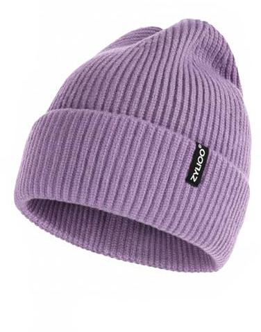 Zylioo S/M/XL/XXL/3XL Strickmütze Großen Kopf Wintermütze Beanie Mütze | Übergroße Winter Warme Knit Cuffed Watch Cap Beanie Hats für Alltag Outdoor