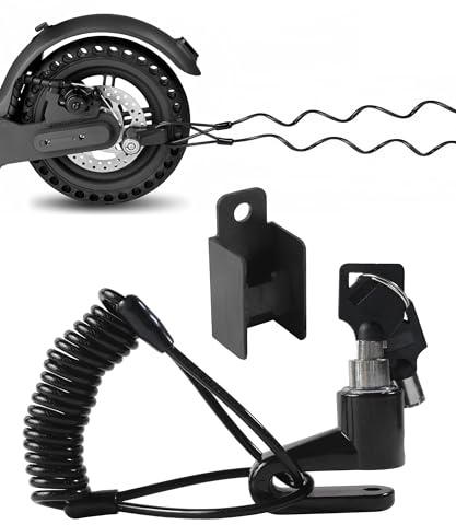Xibao Bloccadisco Moto,Blocca Disco per Moto,Antifurto Monopattino Elettrico,Adatto per la Maggior Parte dei Modelli di Scooter,Motocicli e Altri Veicoli a due Ruote con Freni a Disco (Nero)