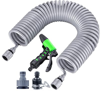 Manguera expandible, manguera de agua de goma flexible, tubos de riego resistentes a la intemperie de 66 pies, núcleo de látex de 4 capas para granja, sitio de construcción, cuidado del césped, lavado