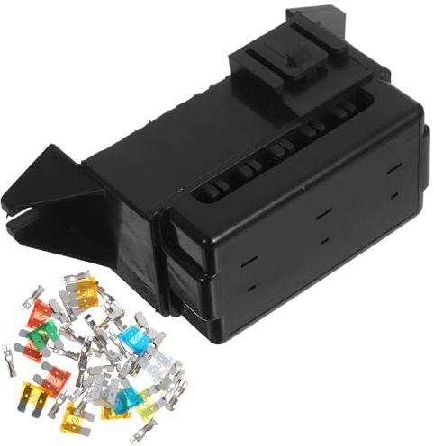 EPIGEIST Boîte à Fusibles 14 Voies Porte-fusible à Double Rangée Pour Voiture Camion Van Bateau Sécurité Plastique Résistante Poussière