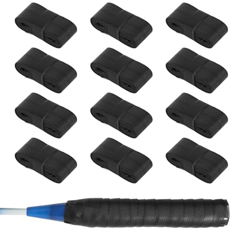 12 Stück Griffband Tennisschläger Tennis Griffband Badmintonschläger Rutschfestes Tennis Griffbänder für Tennisschläger Badminton Squash Schläger