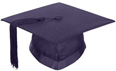 University Academic mortarboard (Bachelor) - Graduation Cap - Navy (Medium - Circumference 58 or Less)