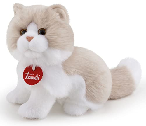 Trudi 21036 plysch katt, beige/vit