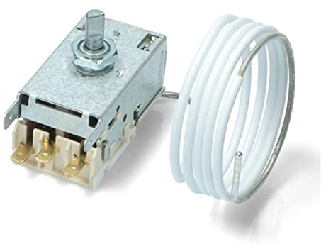 DL-pro Thermostat pour Liebherr 6151086 Ranco K59L1287 Compatible avec Miele 1513061 AEG 5026750700/7 899671069599/1 Régulateur de Température avec Cache-Tube Capillaire pour Réfrigérateur
