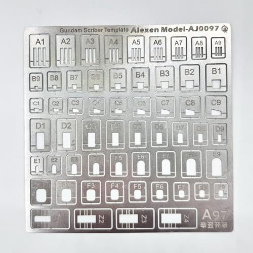 58Pcs Hobby Model Craft Tools Kit for Gundam Model Building Scribe Line Detail Maker Flat or Folding Stainless Steel Carving Auxiliary Ruler