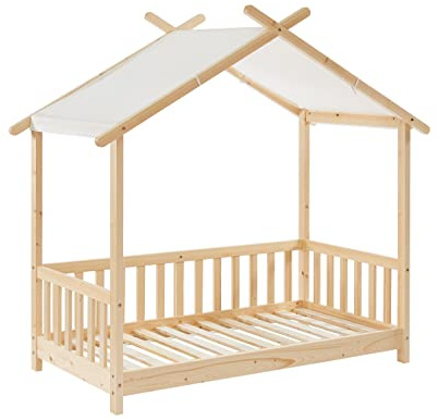 BAÏTA Bett Zelt Tiny Kiefer massiv 70 x 140 cm Lattenrost inkl