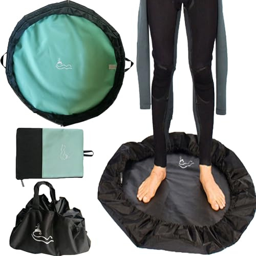 SUQ Cambiador de Traje, Cambiador de Surf, Bolsa de Playa Portátil, Resistente al Agua, con Bolsa de Almacenaje, Correa de Asa y Cordón para Surfistas, Kayakistas, Deportes Acuáticos