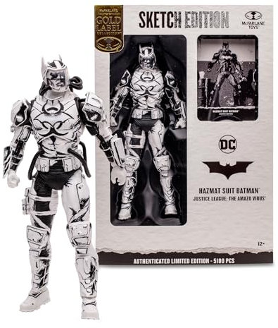McFarlane DC Multiverse Action Figure Hazmat Suit Batman (Line Art) (Gold Label) 18 cm