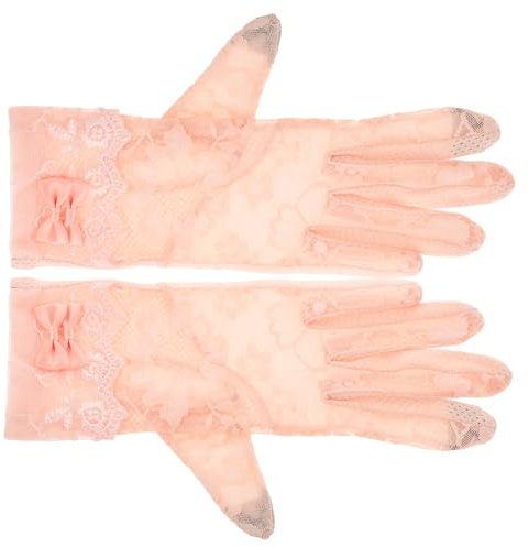 SOIMISS Damen Spitzenhandschuhe Für Hochzeit Abendparty Teeparty Schlichtes Design Leicht Und Zu Tragen
