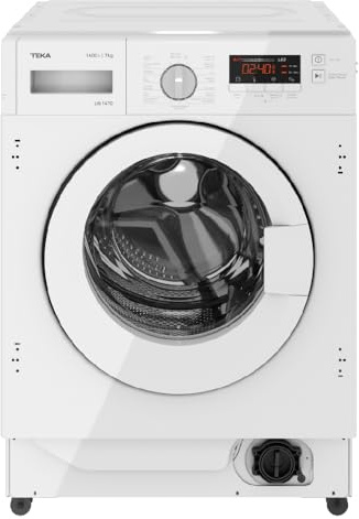 TEKA Lavadora Integrable 7 kg, Motor Inverter, 16 Programas, Display Digital, Centrifugado 1400 RPM, Modelo LI6 1471