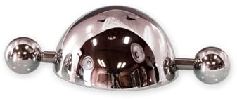 Fly Style Nippelschild/Brustwarzenpiercing aus 316L Edelstahl für den Herren - BDSM Schmuck, Durchmesser:12 mm (Paar)